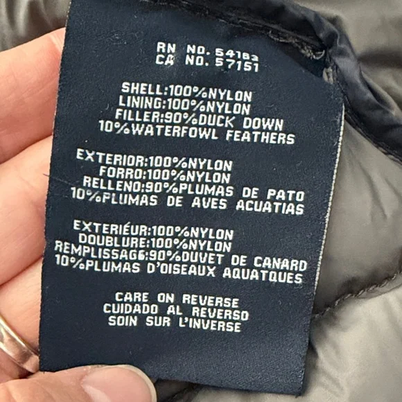 Tommy Hilfiger Women's Charcoal Puffer Jacket - Picture 7 of 7